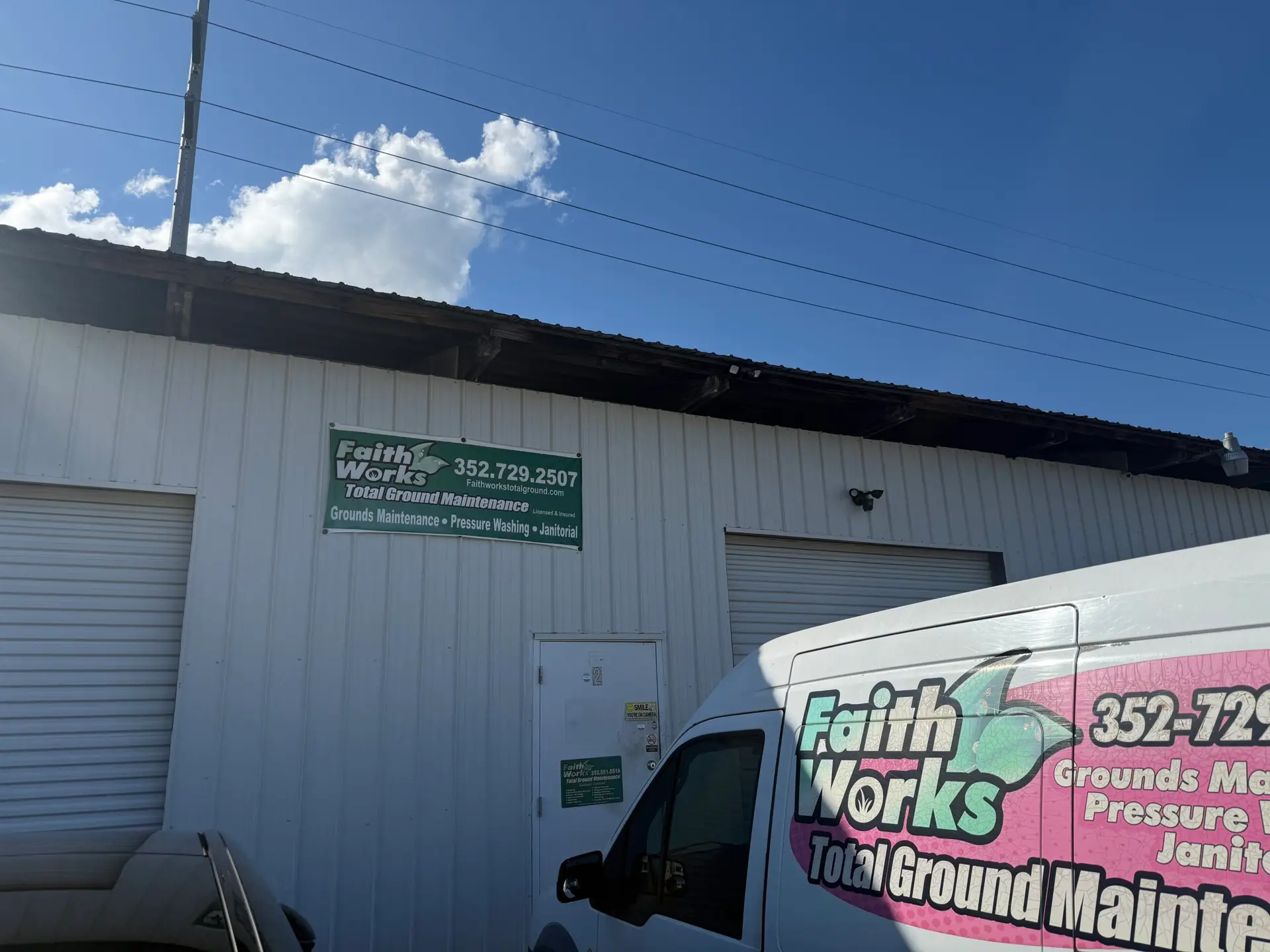 Faithworks commercial property maintenance headquarters in Mount Dora, Florida