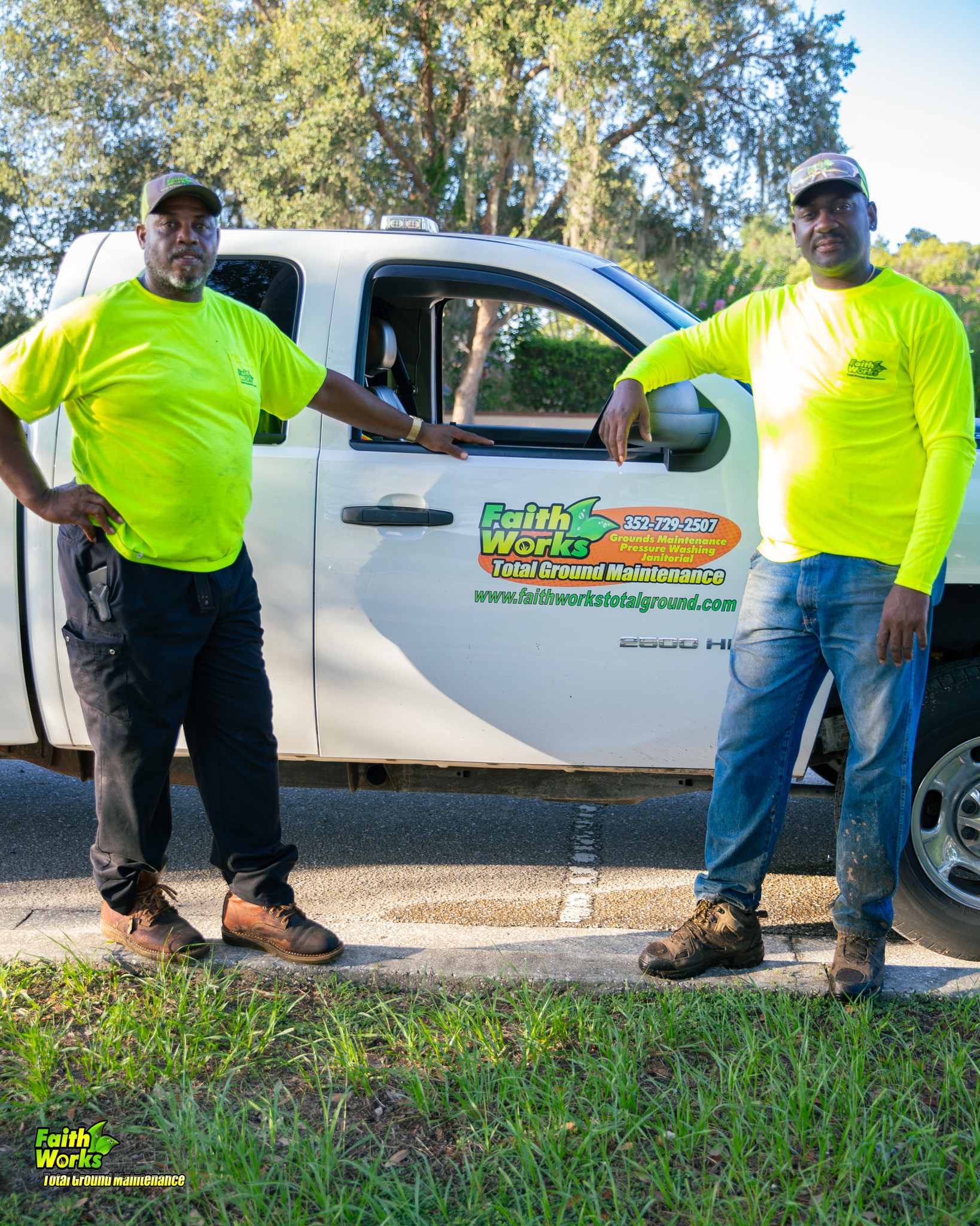 Faithworks team with branded truck